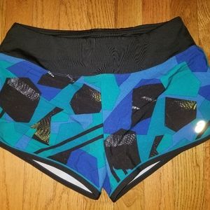 Asics multicolored running shorts